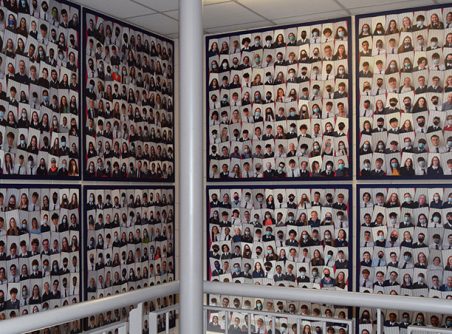 Mask On Mask Off, Sligo Grammar School photo installation