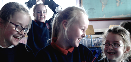 Children participating in 'Doctor Darkness' workshop