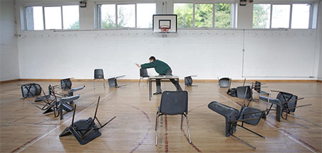 Transition years exploring video, staging a scene, creating movement with artist John Beattie Transition years exploring video, staging a scene, creating movement with artist John Beattie