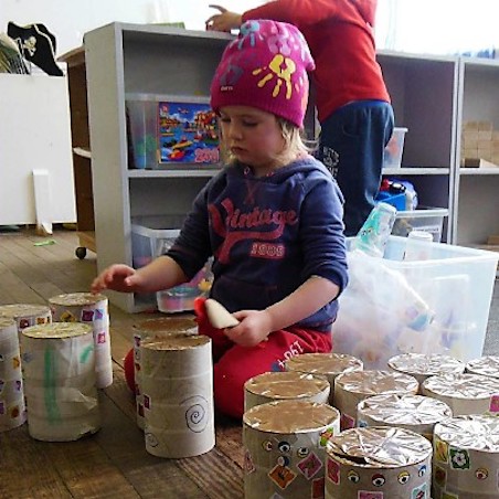 Hayley participating in the project with artist Lucy Hill Hayley participating in the project with artist Lucy Hill