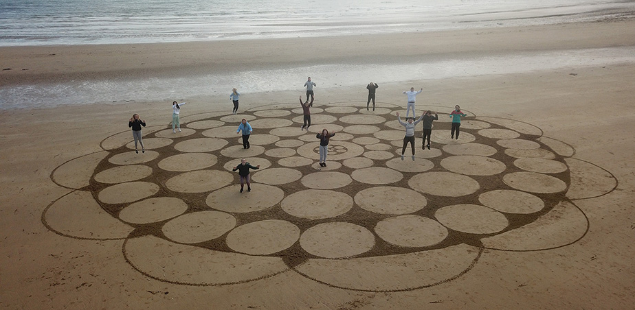Image: “Land Art for Artifice”, still from film, Meánscoil San Nioclás, Rinn.
