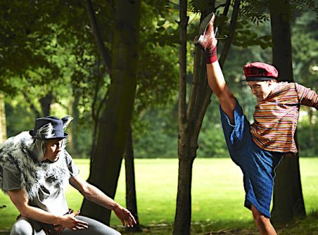 Mateusz Szczerek and Ivonne Kalter in CoisCéim's THE WOLF AND PETER by David Bolger - Photo by Ros Kavanagh