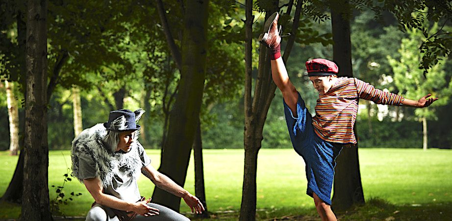 Mateusz Szczerek and Ivonne Kalter in CoisCéim's THE WOLF AND PETER by David Bolger - Photo by Ros Kavanagh