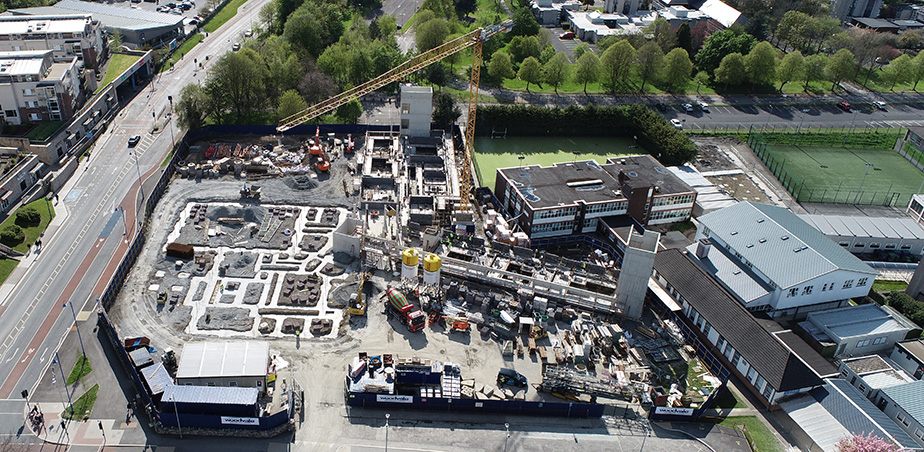 Aerial view of St Mary's Boys N.S. Maynooth