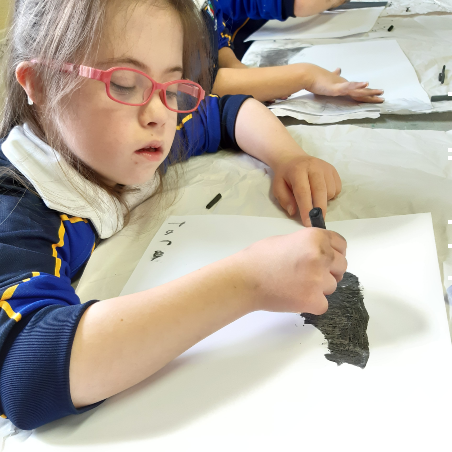 Charcoal drawing in response to paintings from Limerick City Gallery of Art Charcoal drawing in response to paintings from Limerick City Gallery of Art